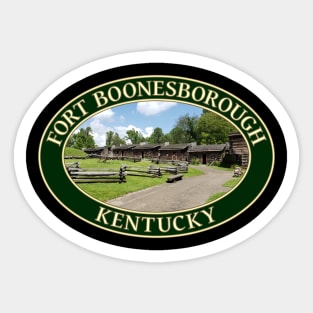 Historic 18th Century Fort Boonesborough in Kentucky Sticker